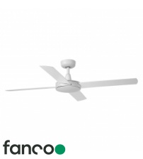 Fanco Eco Silent DC 52" Ceiling Fan with Wall Control - White